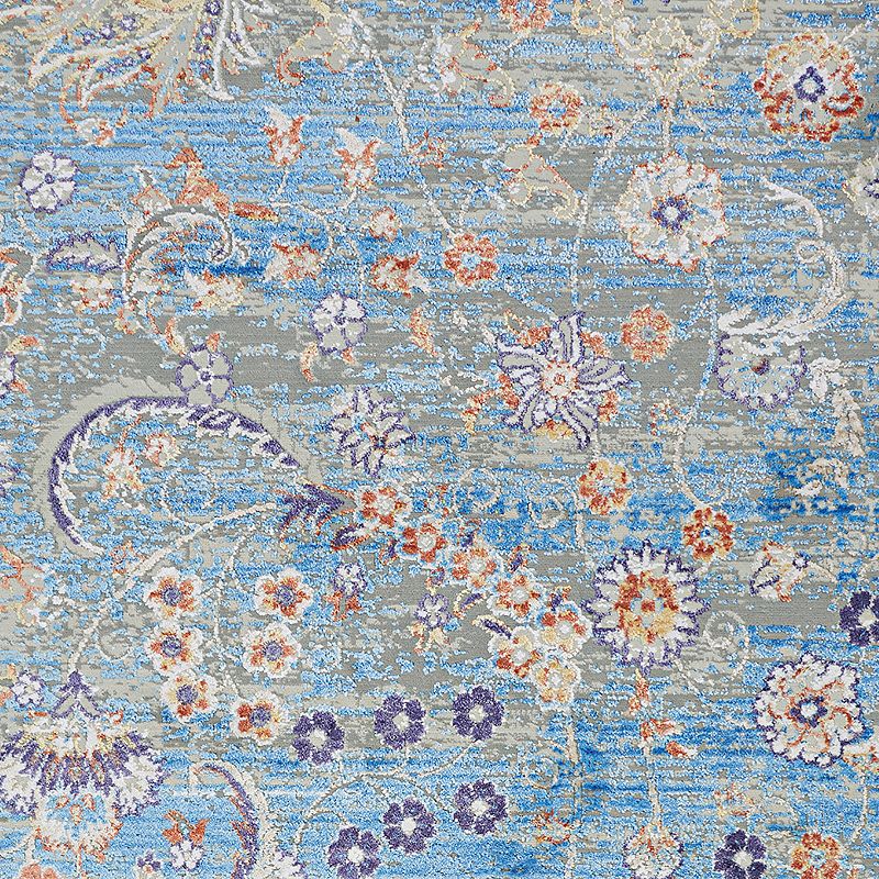 Couristan Vibrata Chateau Multi-Pacific Blue Area Rug