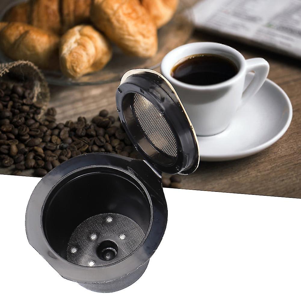 3Pcs Stainless Steel Coffee Capsule Filter Cup with Spoon Brush Accessories Fit for NESPRESSO