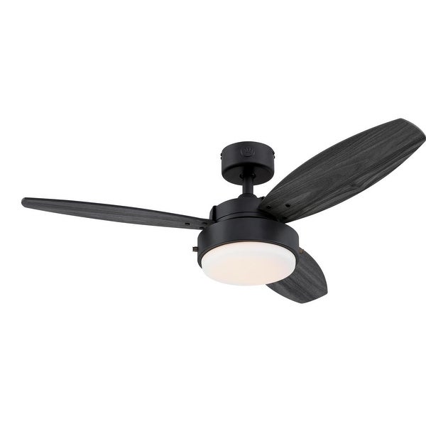 Westinghouse Lighting Alloy 3-Blade Indoor Ceiling Fan with LED Light Fixture and Opal Frosted Glass Shopping - The Best Deals on Ceiling Fans | 39655610