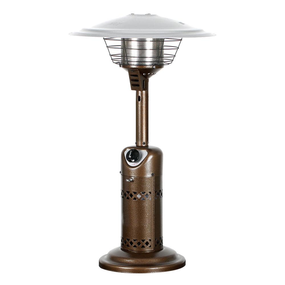 HeatMaxx Portable Patio Heater, Outdoor Propane Table Top Heater, Bronze SRPT03