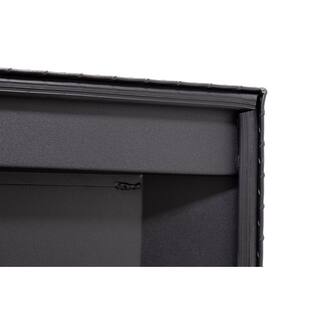 Weather Guard 72 in. Matte Black Aluminum Full Size Low Profile Crossbed Truck Tool Box 121-52-03