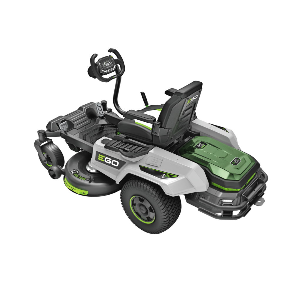 EGO POWER+ 42 Zero Turn Radius Lawn Mower Kit with e-STEER Technology with 4 x 12Ah Batteries & Charger ZT4205S from EGO