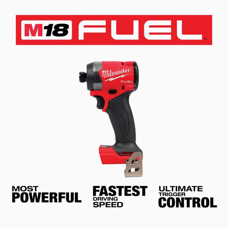 MW M18 FUEL Lithium-Ion Brushless Cordless Impact Driver  1 4 In. Hex