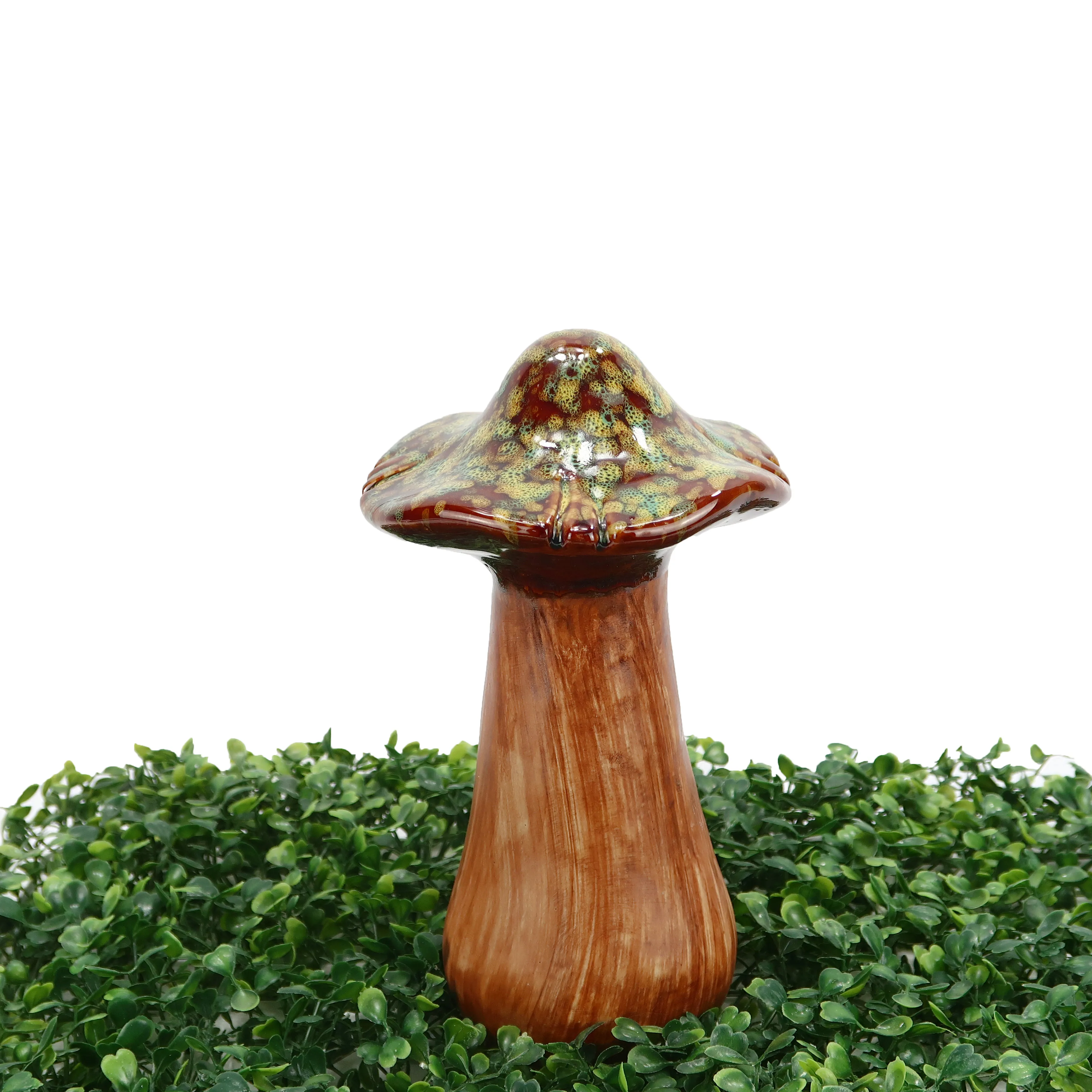 Simulation artificial plant ceramic handicraft mushroom ornament wedding decoration supplies grass mushroom ceramic decoration