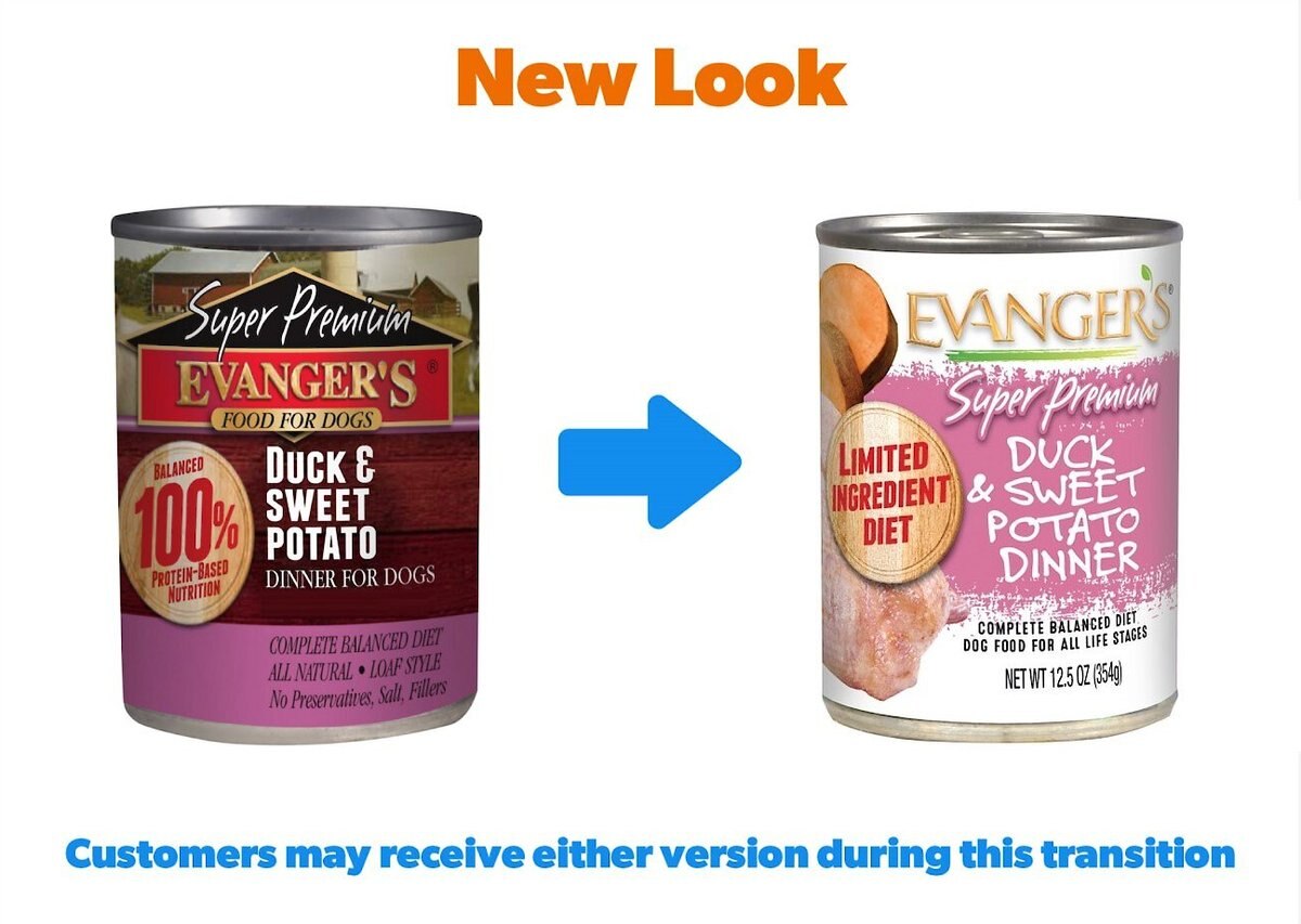 Evanger's Super Premium Duck and Sweet Potato Dinner Canned Dog Food