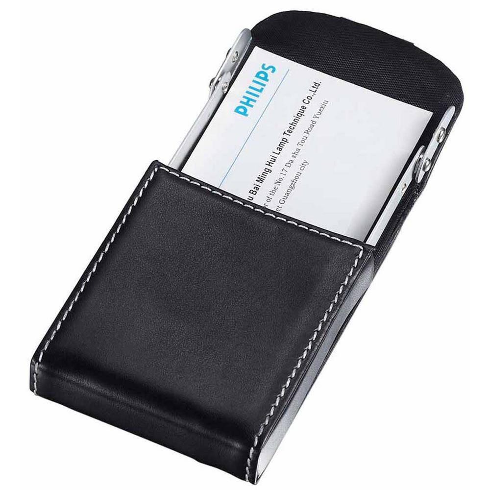 Visol Pristine Leatherette and Aluminum Business Card Case V608B