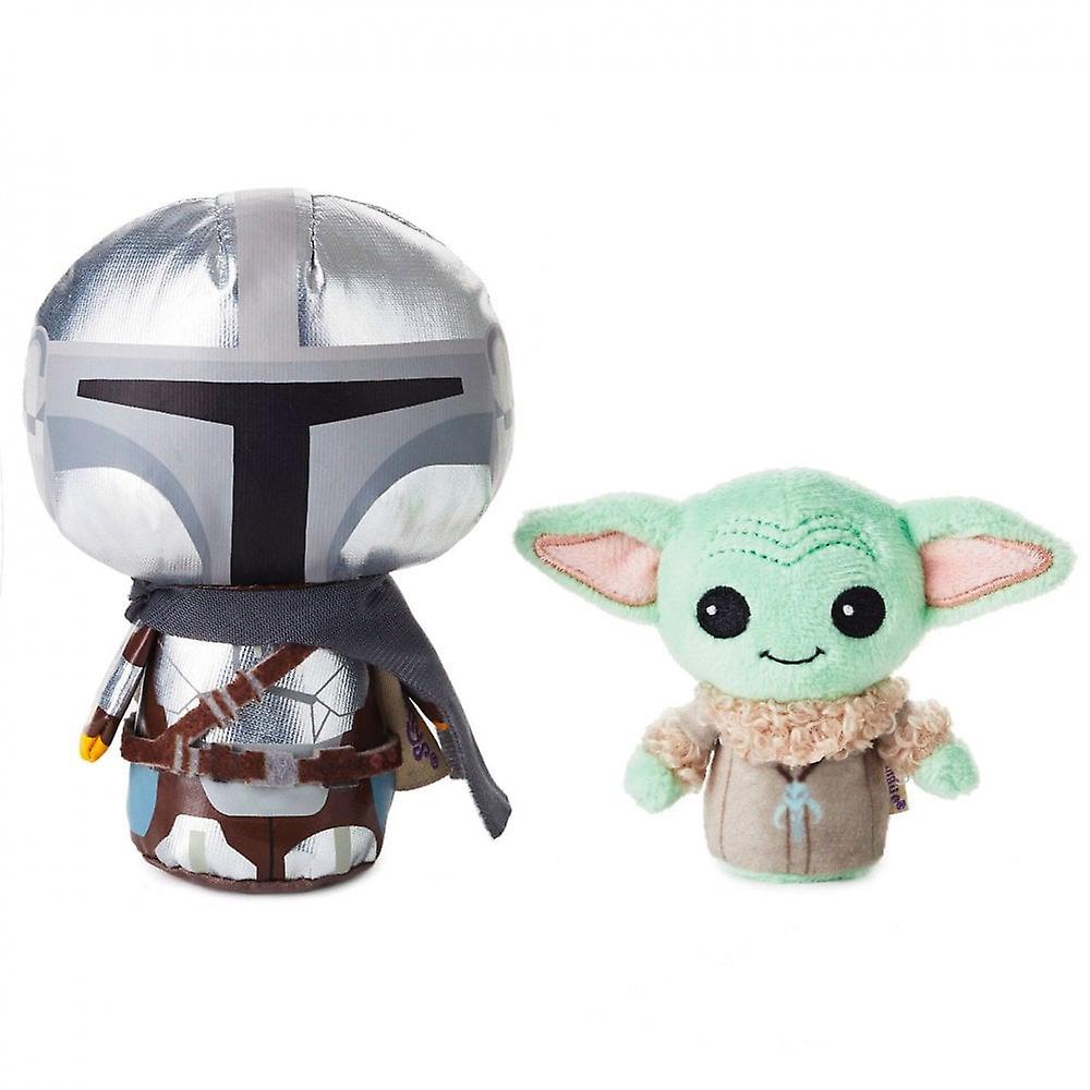 Hallmark Itty Bittys Star Wars The Mandalorian And Grogu (baby Yoda) Plush Set Of 2 Us Edition