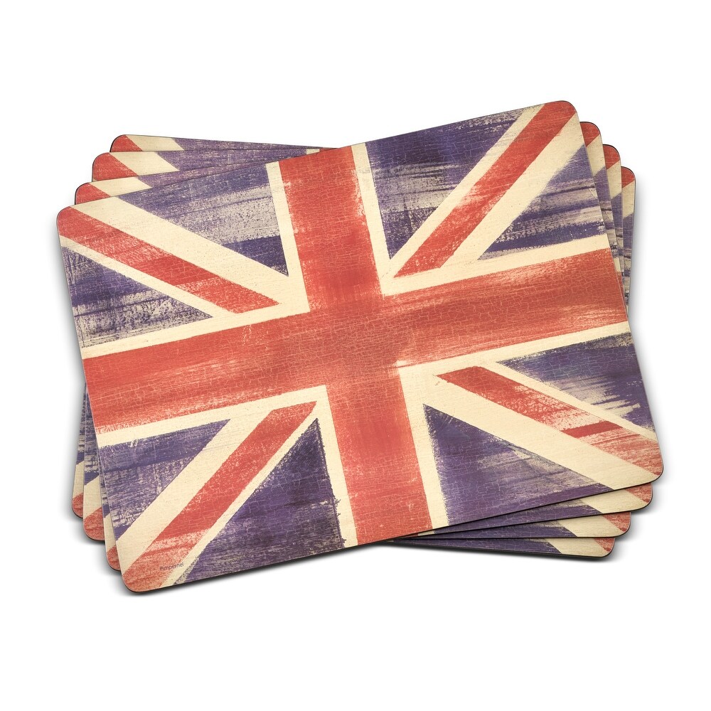 Pimpernel Flag Placemats Set of 4   15.7” x 11.7” each