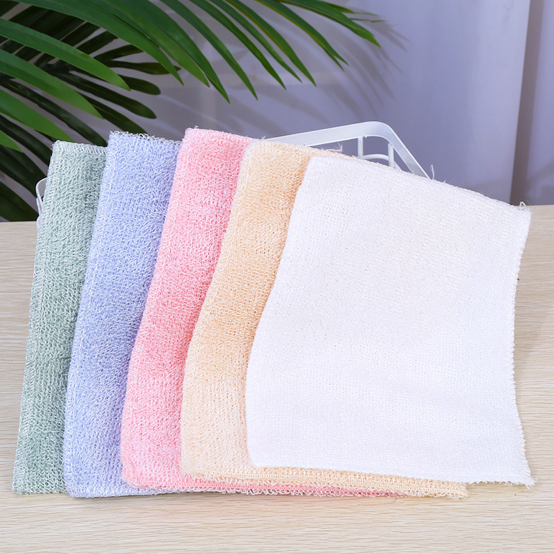 Bamboo fiber plain dish towel to remove grease stains strong kitchen hood hand wash cloth