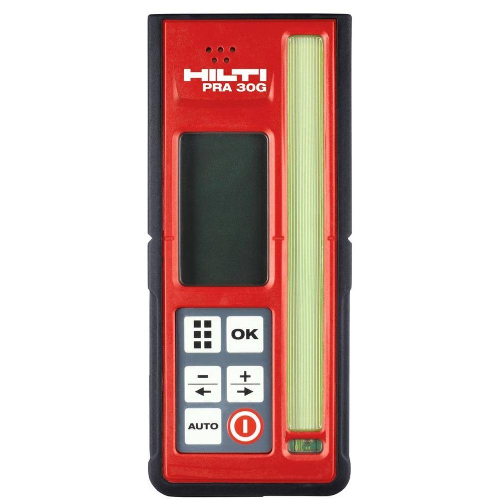 Hilti PR-30-HVSG A12 33 ft. Self Rotating Green Laser Level with Battery Pack Mount and Target Plate 3592644