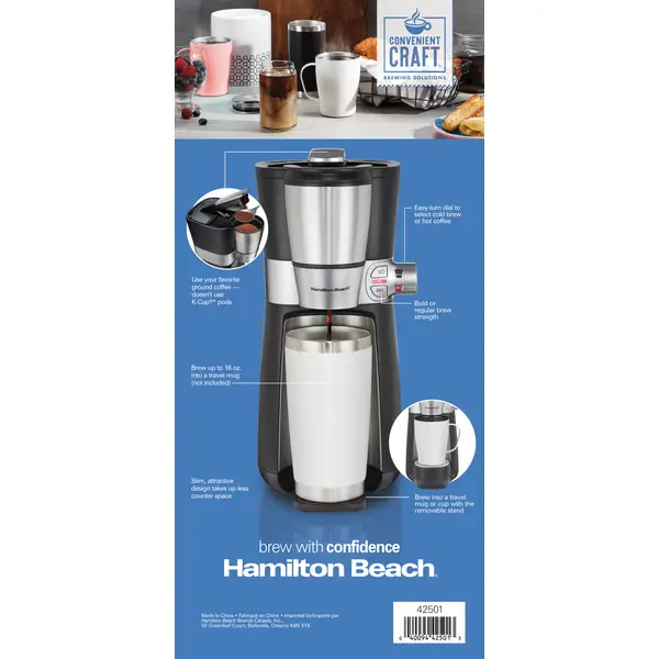 Hamilton Beach Convenient Craft Rapid Cold Brew and Hot Coffee Maker