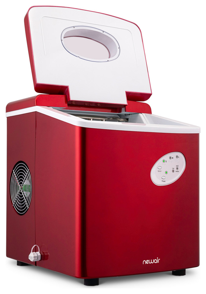 Newair AI 100R 28 Pound Portable Ice Maker  Red   Contemporary   Ice Makers   by Luma Comfort  Houzz