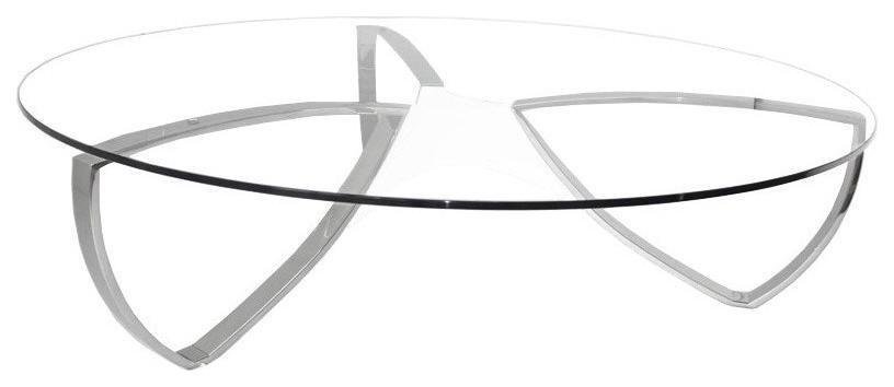 Palmira Coffee Table  15Mm Clear Tempered Glass Top   Contemporary   Coffee Tables   by Love Sofa  Houzz