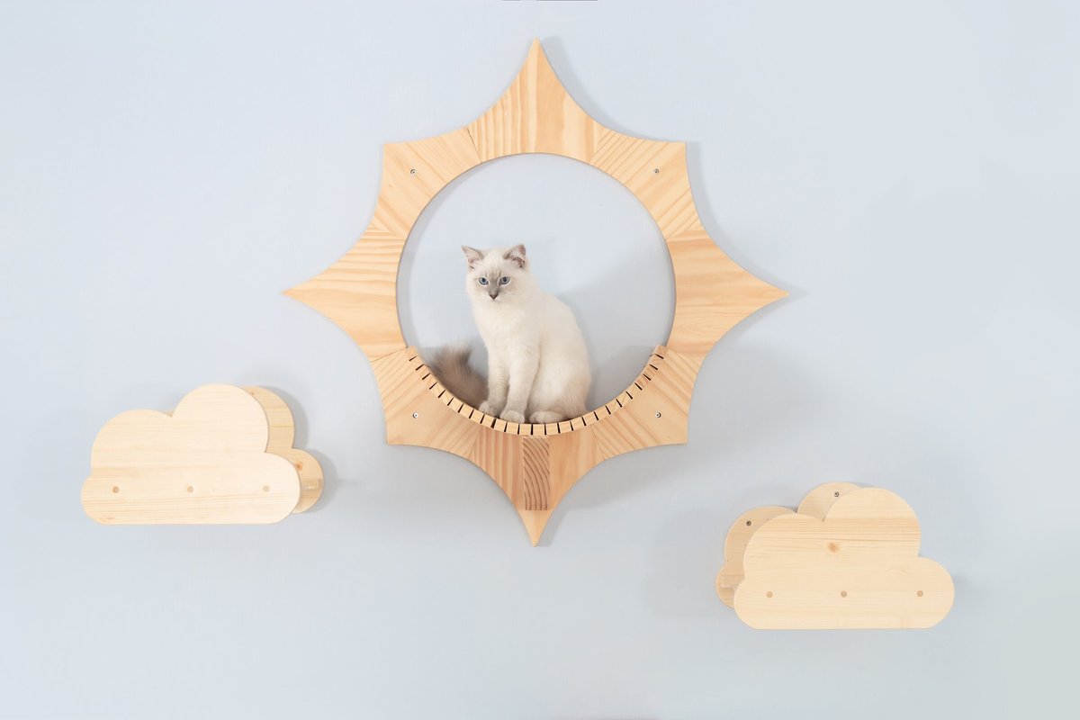 MyZoo Solar Wall Mounted Cat Shelf