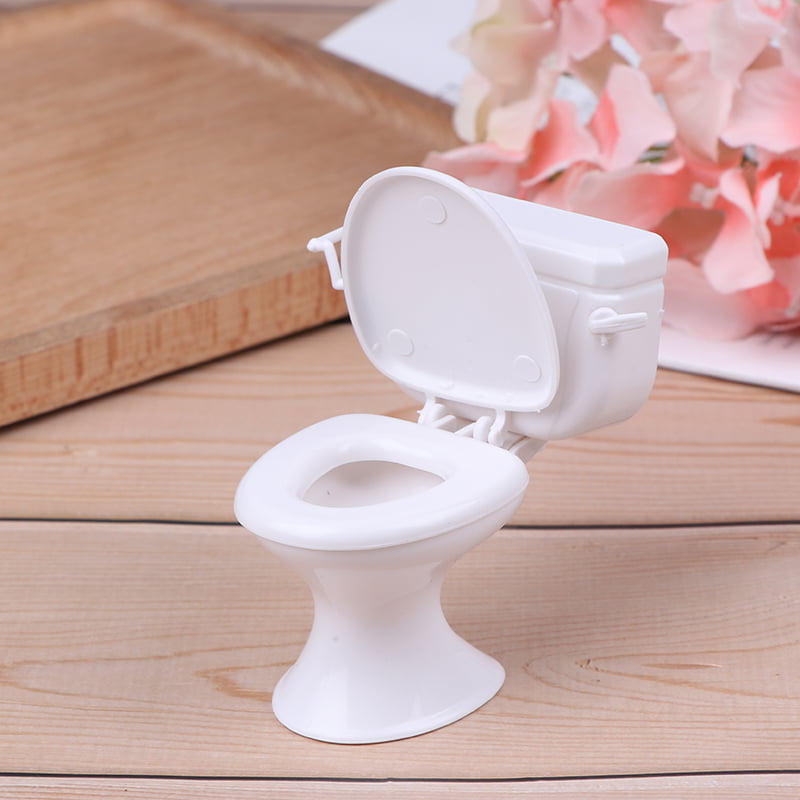 Dollhouse Furniture Vintage Bathroom Toilet Miniature Toys Dolls Accessories