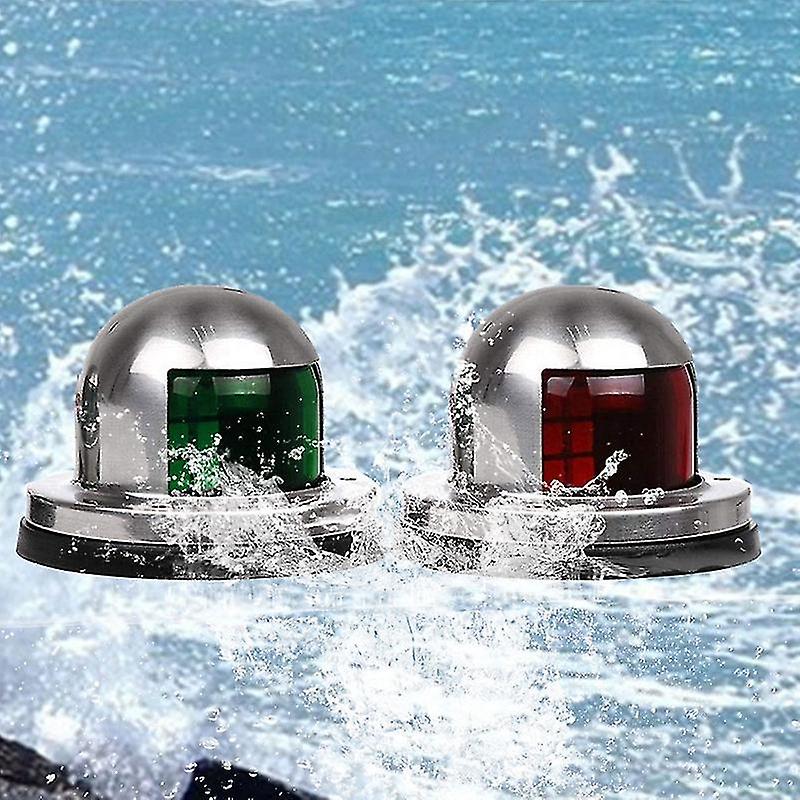 One Pair Led 12v Navigation Lights Red And Green Lights Marine Sailing Signal Lights