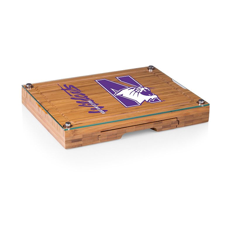 Northwestern Wildcats Concerto Glass-Top Cutting Board Set