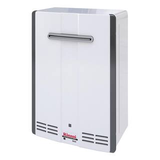 Rinnai Super High Efficiency 6.5 GPM Residential 130000 BTU Natural Gas Exterior Tankless Water Heater RUS65eN