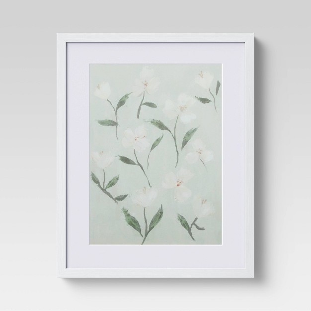 X 20 quot Loose Floral Framed Wall Art