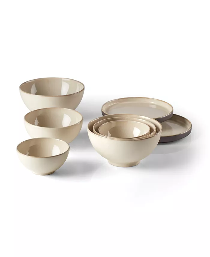 Lenox Luna Nesting White 8 Piece Dinnerware Set