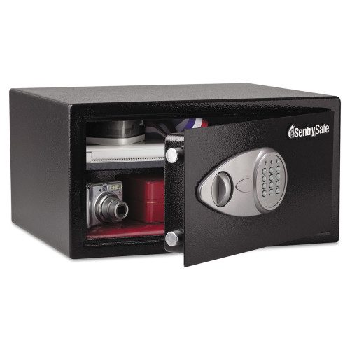 SentrySafe Electronic Lock Security Safe， 1 cu ft， 16.94w x 14.56d x 8.88h， Black (X105)