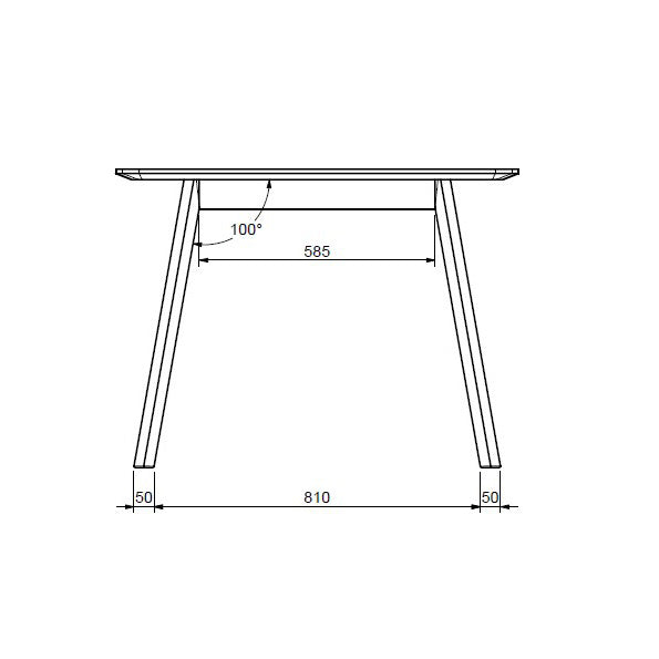 JAREL Extendable Dining Table 180-270cm -  Natural