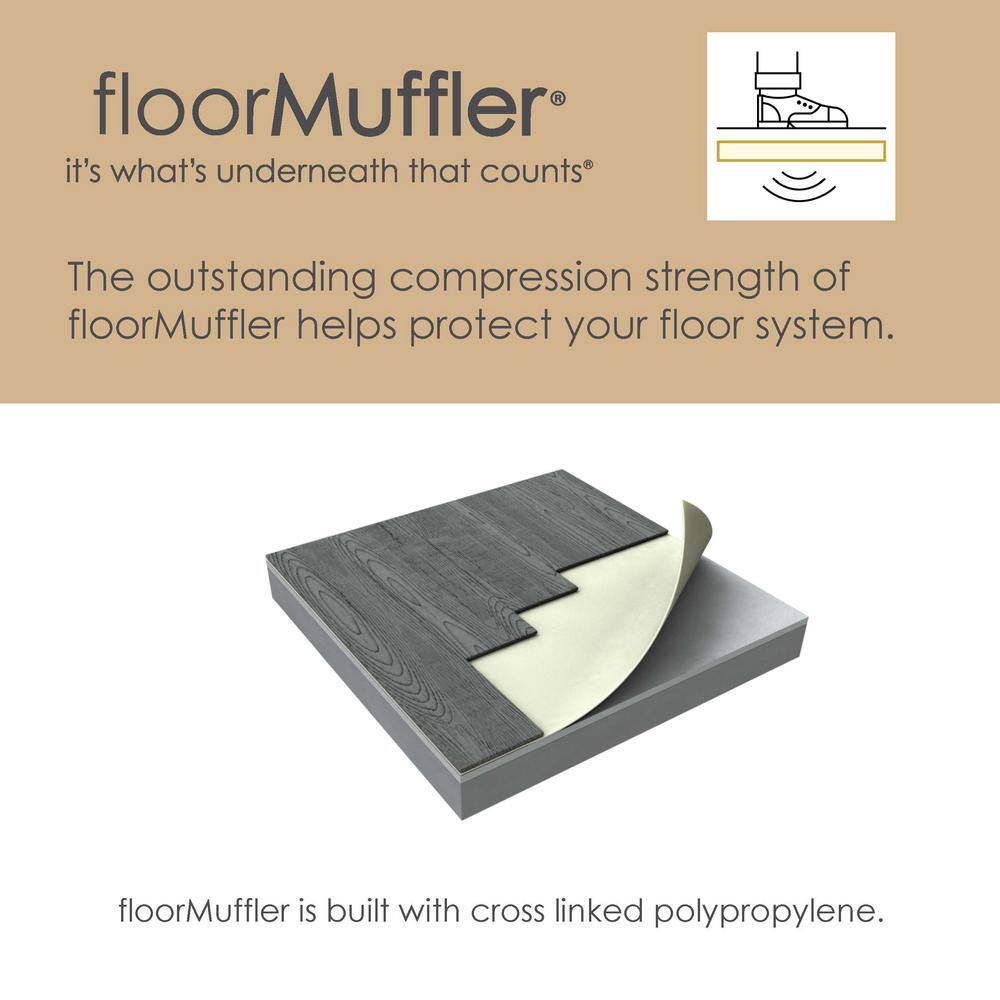 FloorMuffler 100 sq. ft. 35 in. x 34.29 ft. x 1 mm Premium Underlayment for Luxury Vinyl Floors 0264070