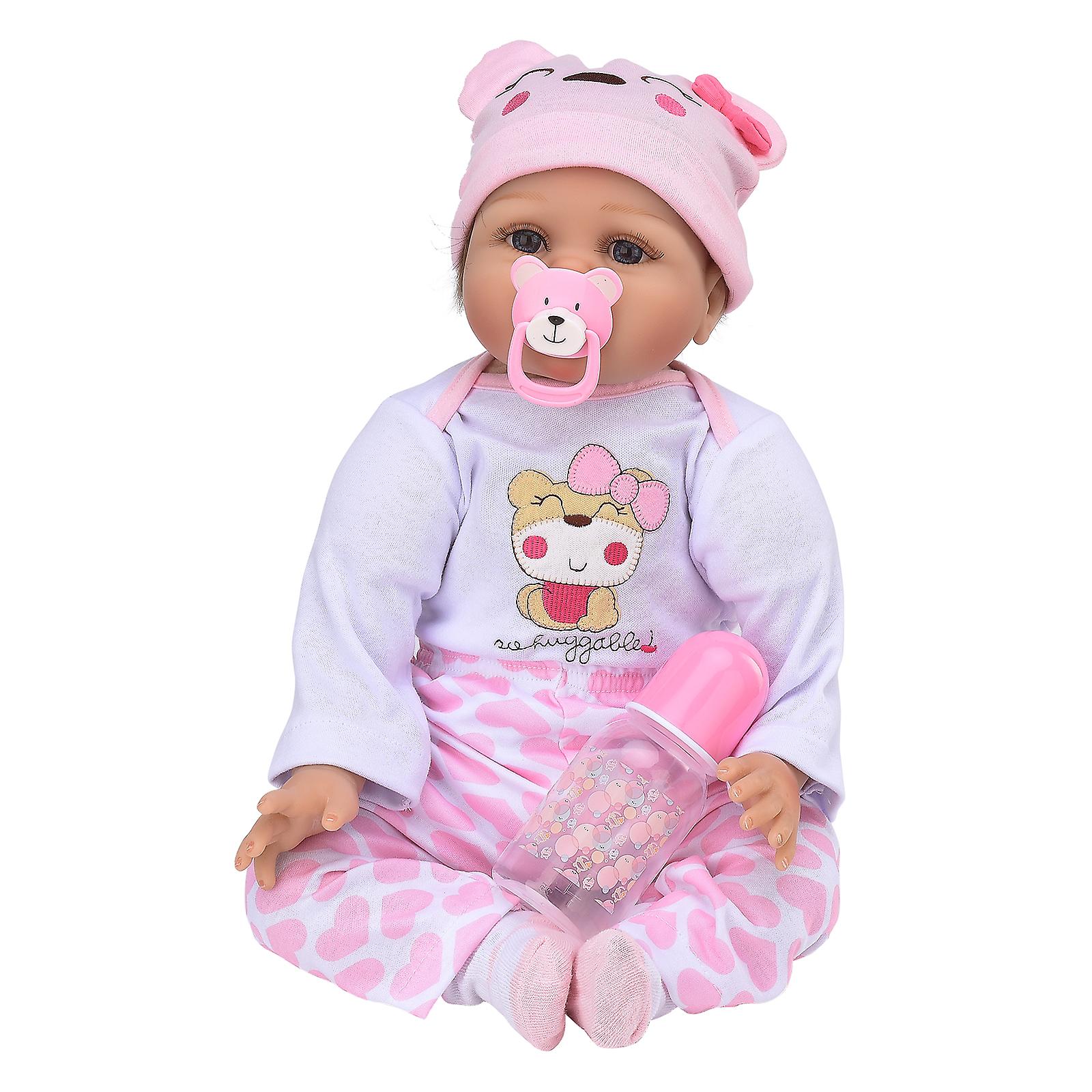 Simulated Baby Rebirth Doll Girl 55cm (implanted Hair Style)