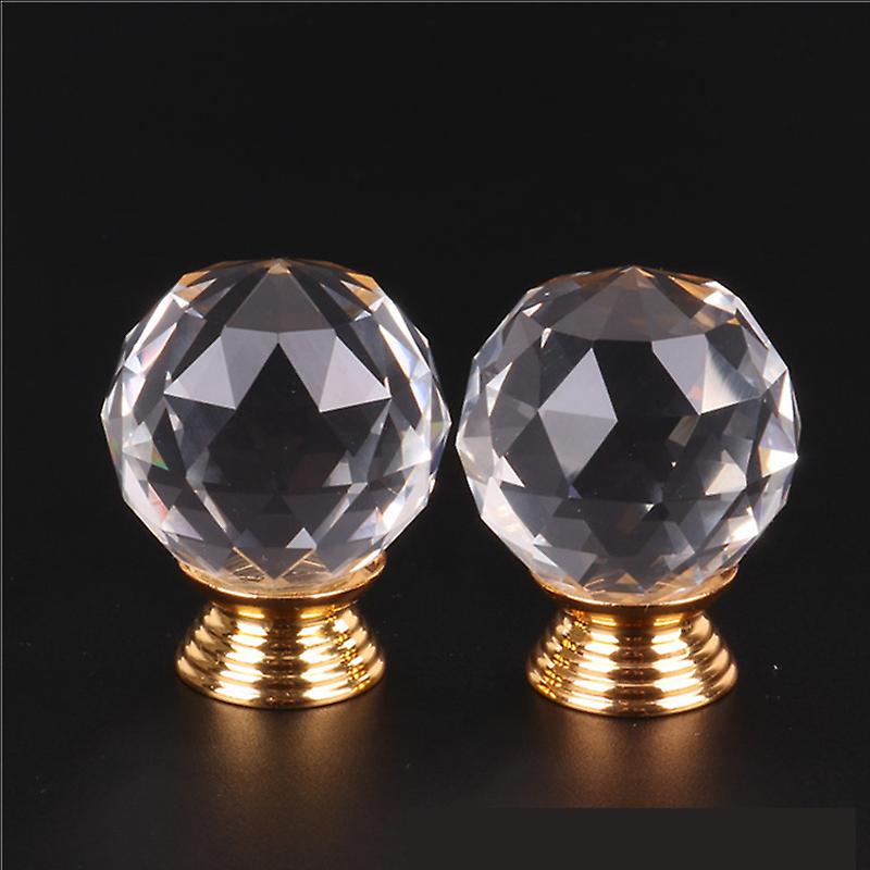 Clear Crystal Diamond Glass Door Knobs Cupboard Drawer Furniture Handle Cabinet