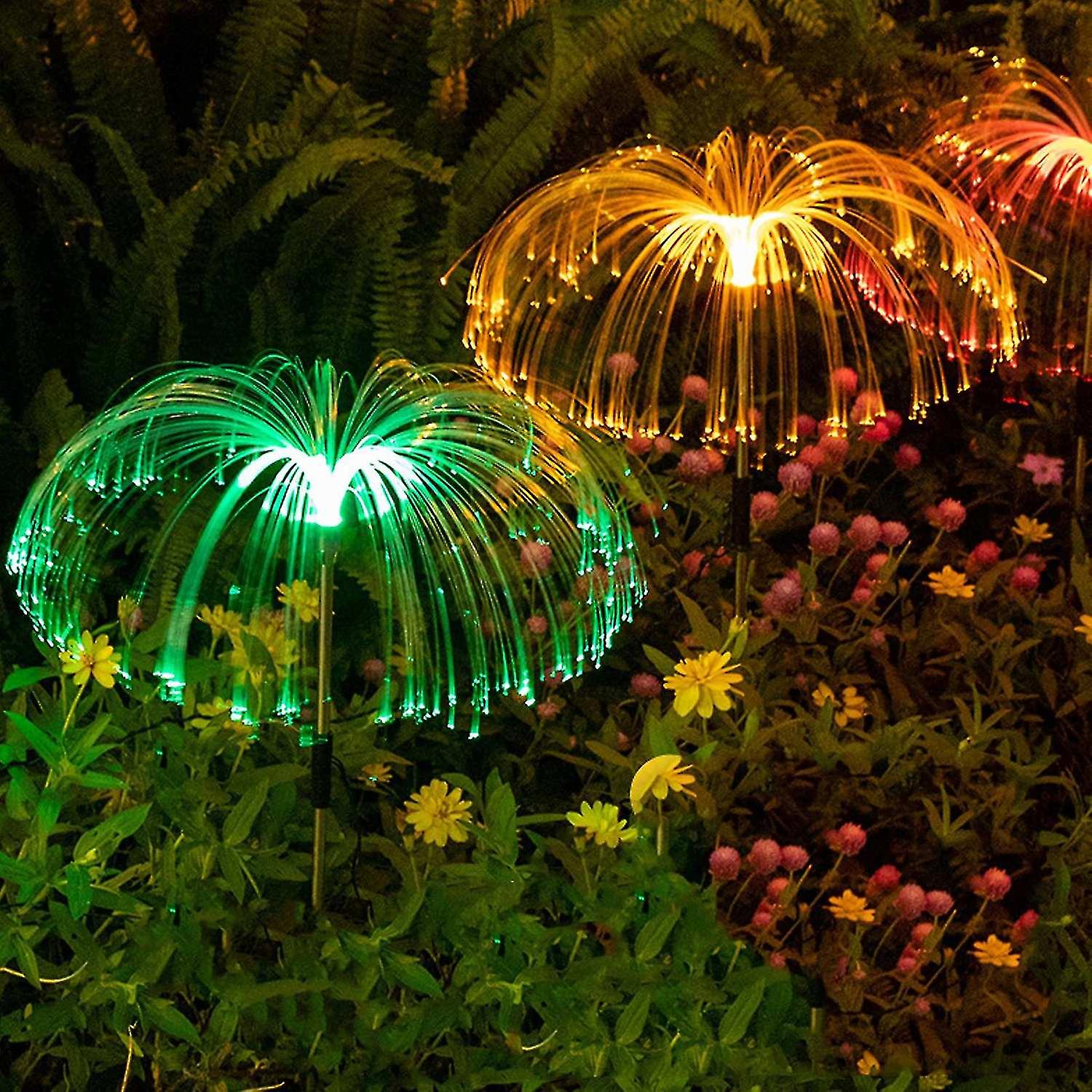 4 In 1 Landscape Lighting Garden Lights Led Lamp Fiber Optic Lights Jellyfish Lights