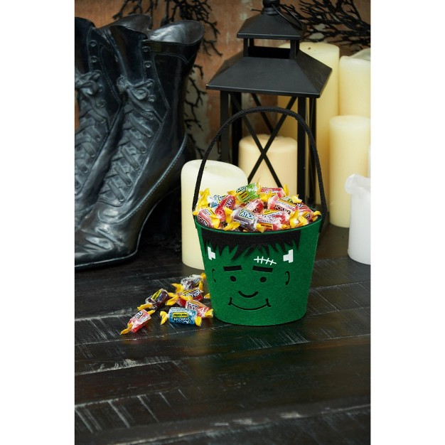 Gallerie Ii Frankenstein Felt Halloween Candy Bucket Decoration