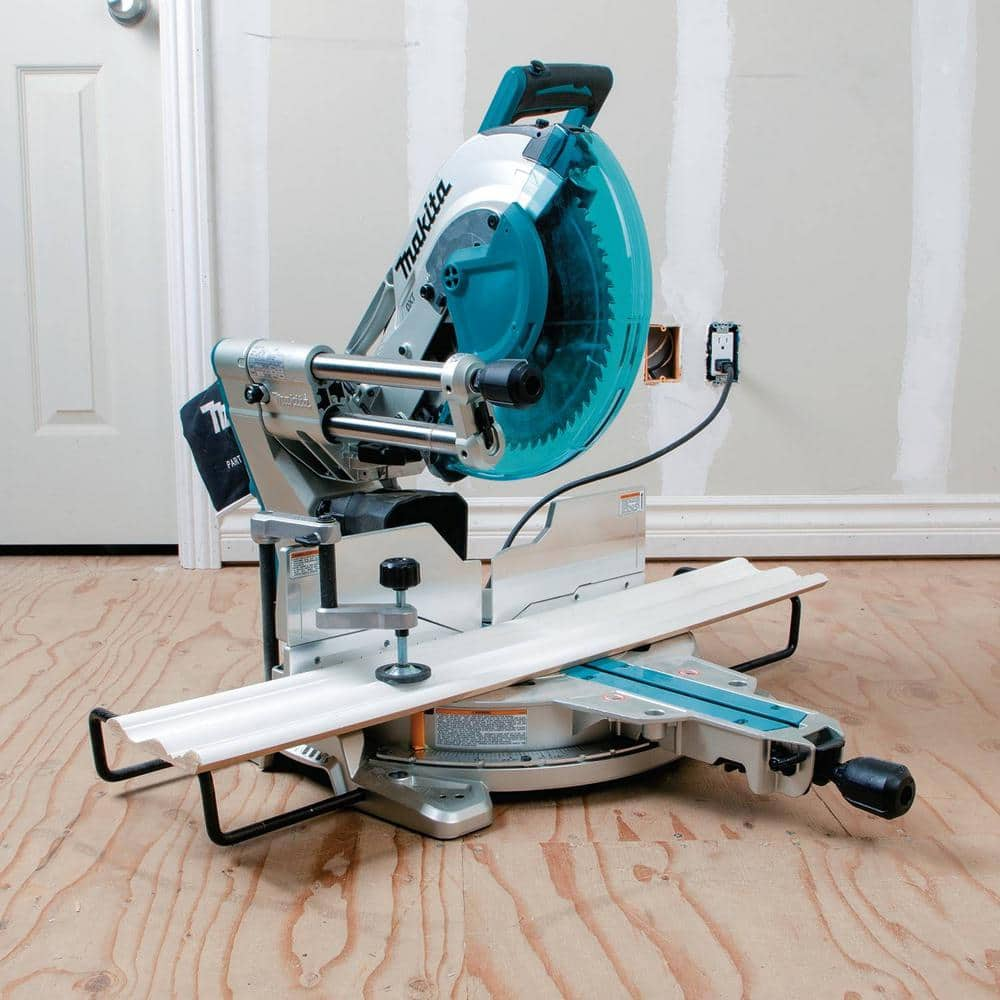 Makita 15 Amp 12 in. Dual-Bevel Sliding Compound Miter Saw with Laser LS1219L