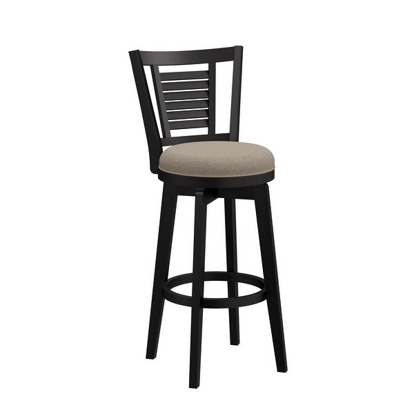 Hillsdale Furniture Foxmoor Wood Swivel Stool， Black