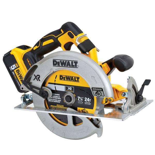 DW DCS570P1 20V MAX 7-1/4 in. Brushless XR Circular Saw Kit with 5.0 AH Battery