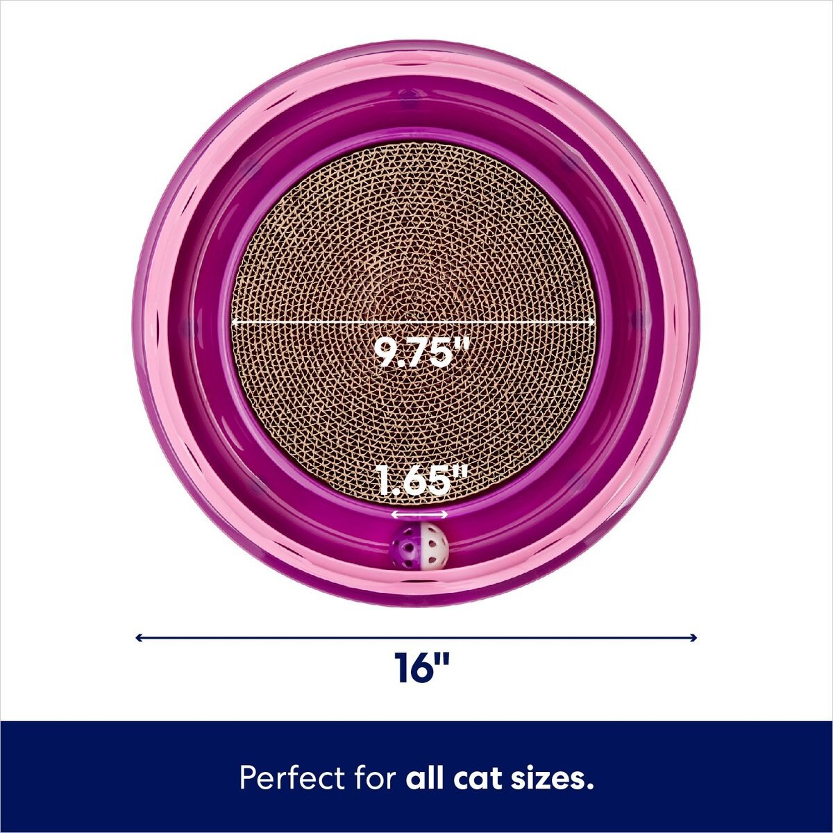 Frisco Scratch and Roll Scratcher Cat Toy with Catnip