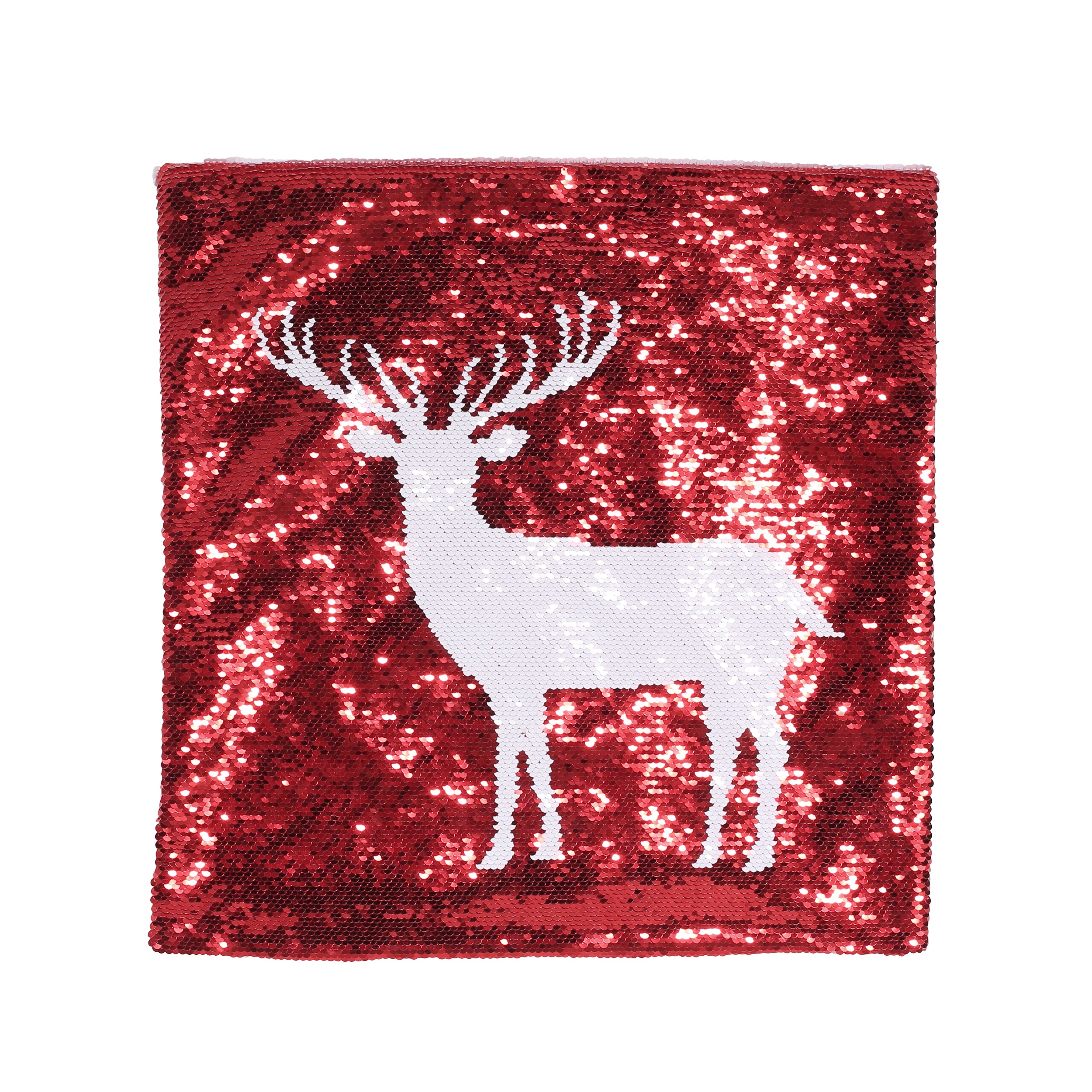 Desota Glam Sequin Christmas Throw Pillow Cover