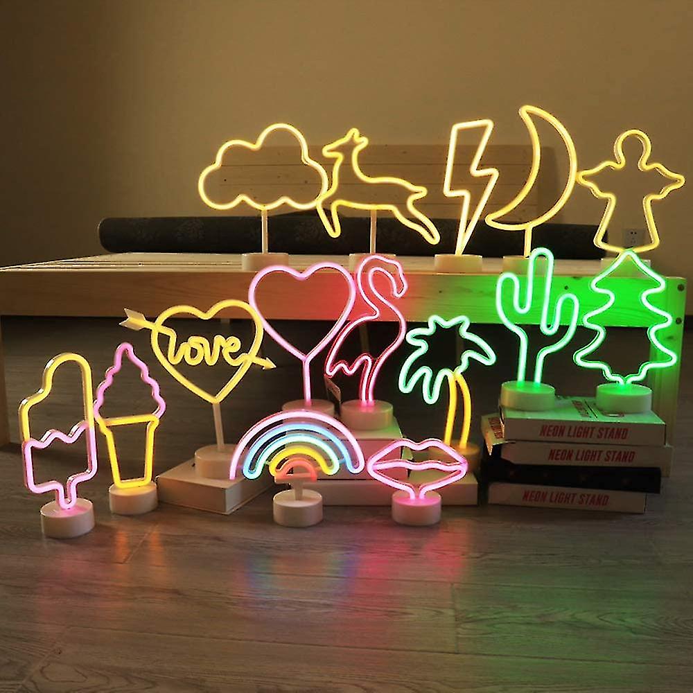 Led Neon Light Sign Wall Decor Night Light Usb/battery Operated Neon For Christmas Birthday Gift