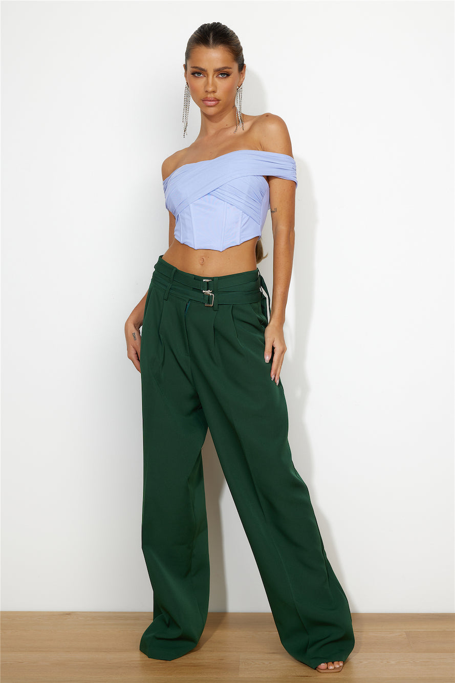 LIONESS Gigi Baggy Pant Moss