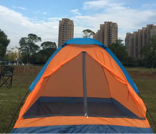 Factory good quality  outdoor leisure 2 person waterproof dome camping tent for hiking and backpacking