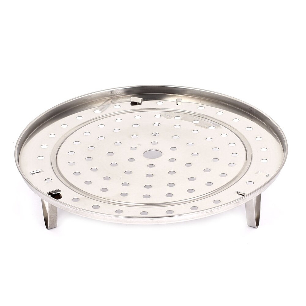 Kitchen Stainless Steel 3 Legs Steamer Rack Food Steaming Stand Cookware 10\