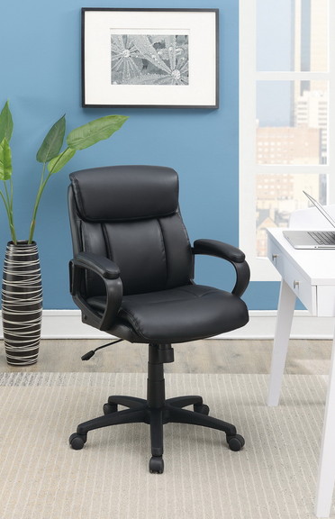 Standard Back Upholstered Office Chair  Black SR01...