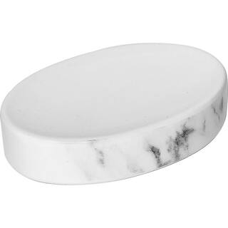 Marble Collection Bath Soap Dish Cup Dolomite White 6482602