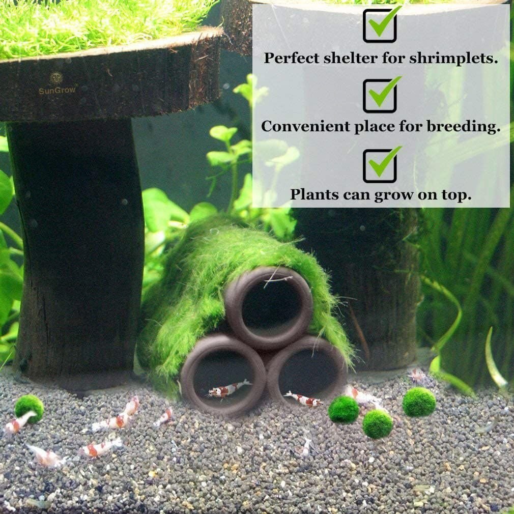 SunGrow Shrimp Shelter， 3 count