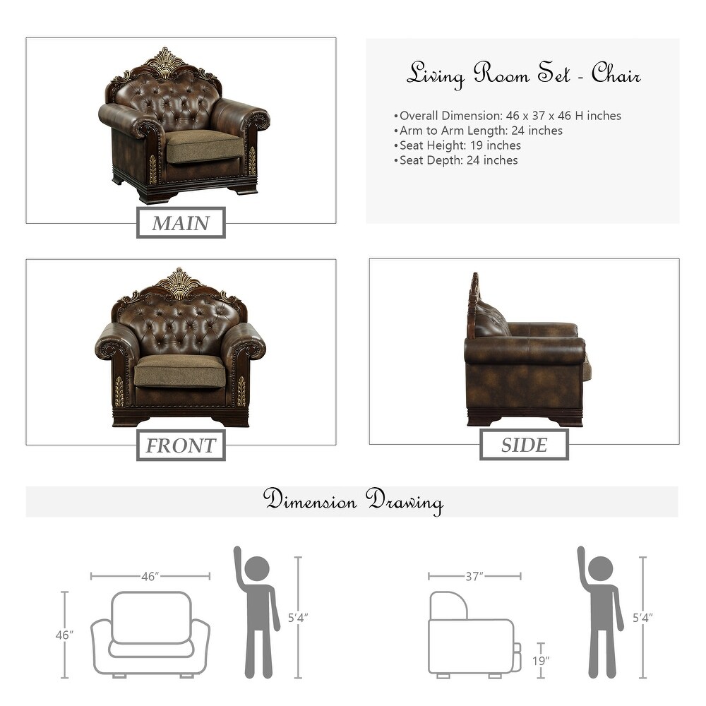 Irina 3 Piece Living Room Set