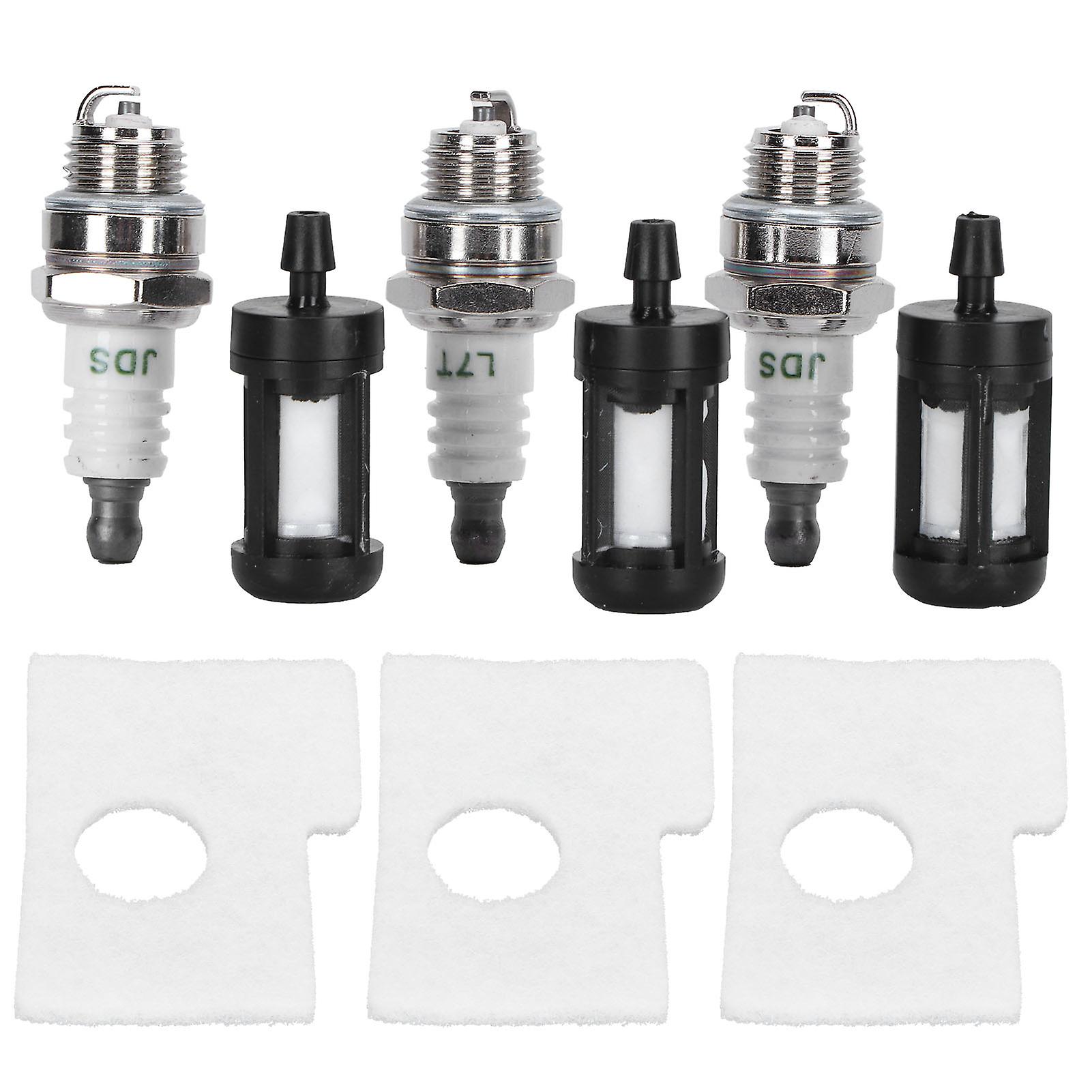 3pcs Spark Plug Kit， Chainsaw Fuel Filter Air Filter Sparking Plug Sets Replacement Parts Fit For Ms180 Ms170 018 017 Ms 180 170