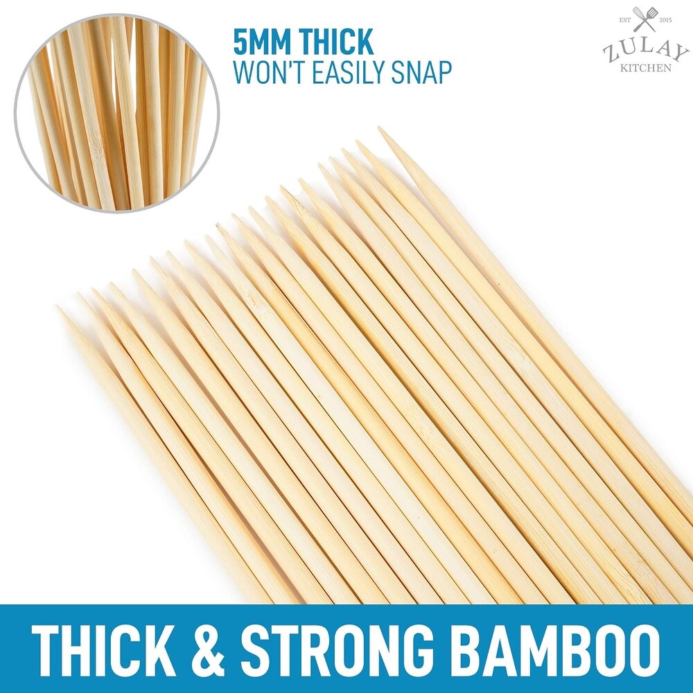 Zulay Kitchen Authentic Bamboo Marshmallow Smores Sticks