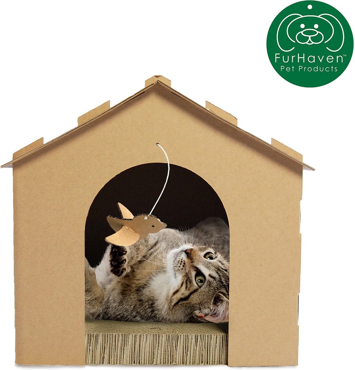 Tiger Tough Gingerbread House Corrugated Cat Scratcher Toy