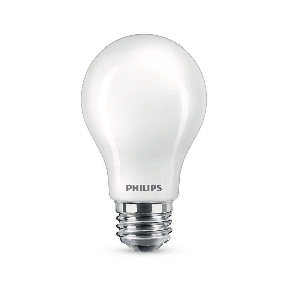 Philips 60-Watt Equivalent A19 Ultra Definition Dimmable E26 LED Light Bulb Soft White with Warm Glow 2700K (4-Pack) 576116