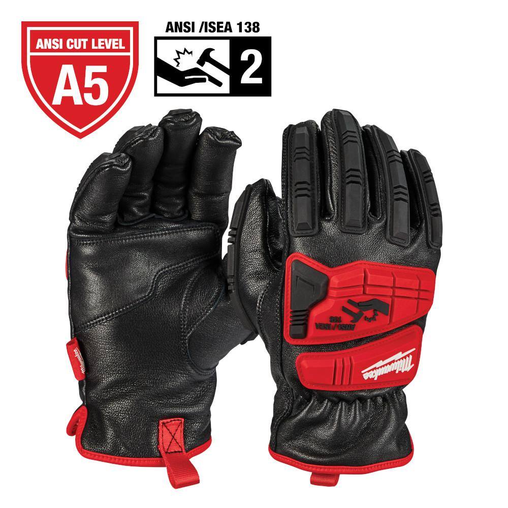 MW Small Level 5 Cut Resistant Goatskin Leather Impact Gloves 48-22-8780