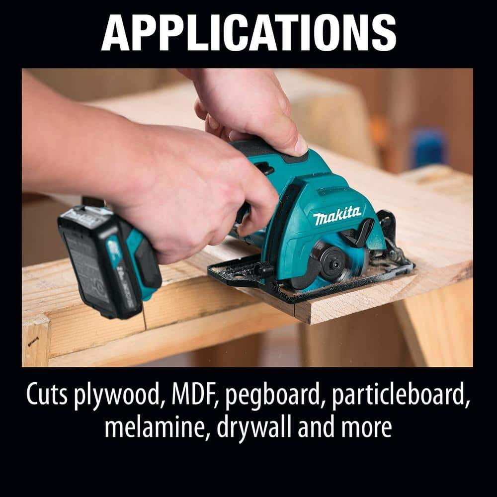 Makita 12V max CXT Lithium-Ion Cordless 3-3/8 in. Circular Saw Kit, Case (2.0Ah) SH02R1